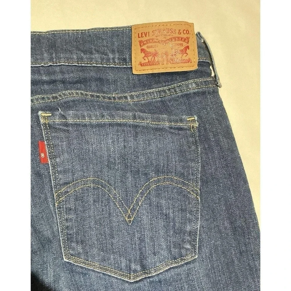 Levis 505 Jeans Mens 32 Blue Straight Dark Wash Denim